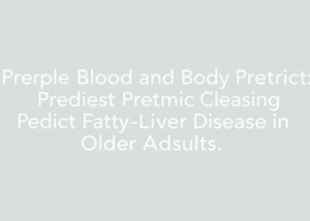 Simple Blood and Body Metrics Predict Fatty Liver Disease in Older Adults