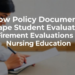 How Policy Documents Shape Student Evaluations in Nursing Education