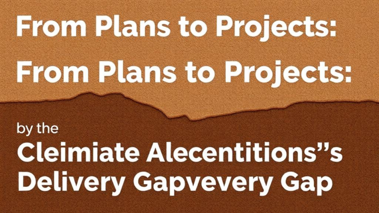 From Plans to Projects: Closing Climate Adaptation’s Delivery Gap