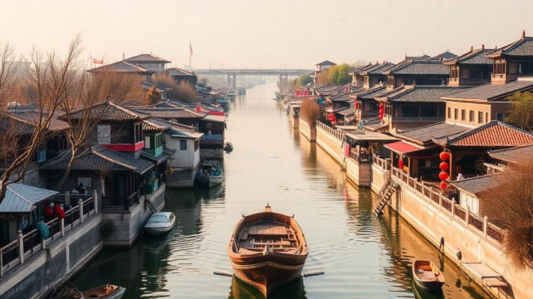 Ancient Canal Network Reveals How Cities Rose and Fell Along China’s Jiangnan Waterway