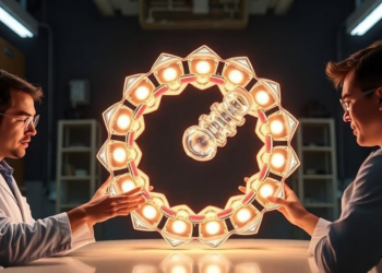 Chemists Build a Giant Molecular Screw That Glows in Circularly Polarized Light