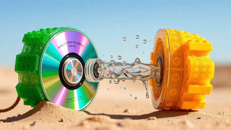 Old CDs and LEGO bricks turned into sponges that pull drinking water from desert air