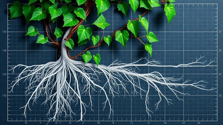 Hidden Blueprint of a Climbing Vine’s Roots Revealed, From Absorptive Tips to Armored Transport Highways