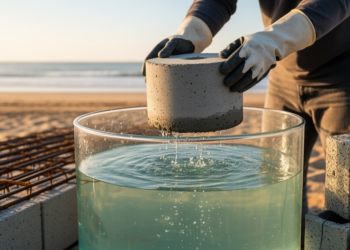 Seawater During Curing Can Strengthen Plastic-Fiber Concrete, But Only Up to a Point