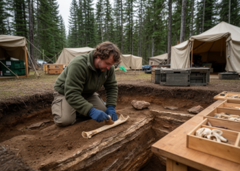 Alaska Base Camp Reveals 13,800-Year-Old Trans-Beringian Cultural Link