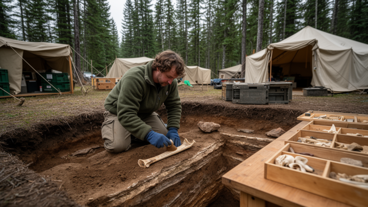 Alaska Base Camp Reveals 13,800-Year-Old Trans-Beringian Cultural Link