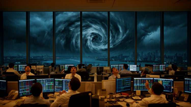 Typhoons Shake Stock Markets: Study Traces How Storm Risk Flows From Factories to Banks