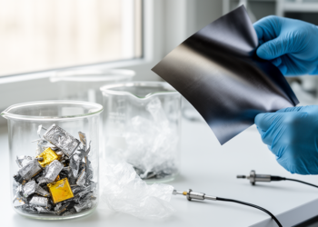 Waste Batteries and Plastic Transformed Into Ultrathin Shields Against Electromagnetic Pollution