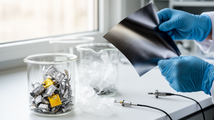 Waste Batteries and Plastic Transformed Into Ultrathin Shields Against Electromagnetic Pollution