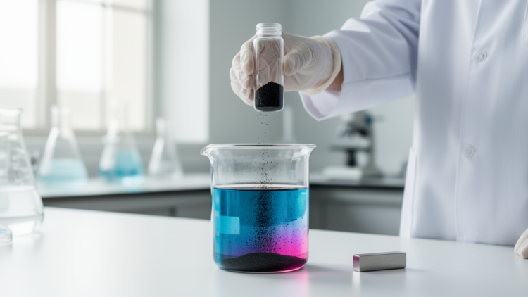 Magnetic High-Entropy Oxide Nanocomposite Destroys Dye Pollutants in Minutes