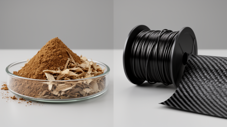 Paper and Biofuel Leftovers Become High-Strength, Low-Cost Carbon Fiber