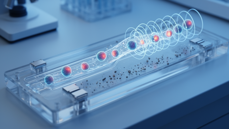 Sound-Powered Microchip Sorts Tumor Cells From Nanoscale Debris With Near-Perfect Recovery