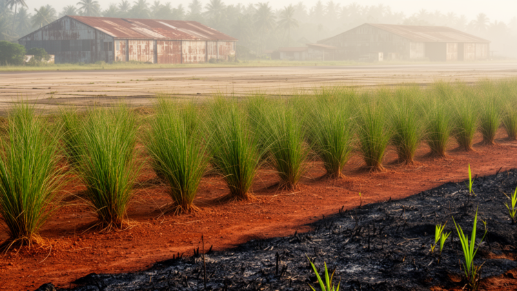 Vetiver Grass Strips Cadmium From a Toxic Vietnam Airbase, and a Fire May Have Helped It
