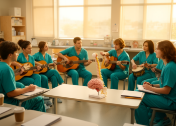 Nursing Students Learn Cranial Nerves Through Blues, Rock and Acoustic Songs