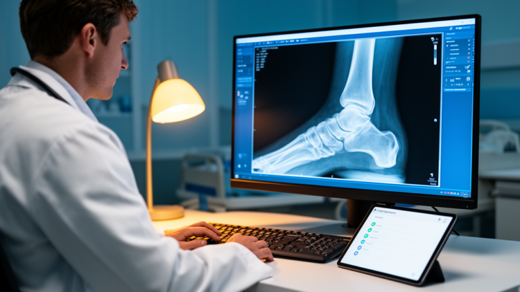 AI Checklist Helps Radiologists Read Tricky Heel Surgery X-Rays Faster and More Accurately