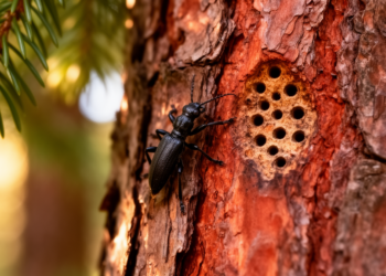 The Only Bark-Beetle Biocontrol Success: How a Tiny Predator Beat a Global Spruce Pest
