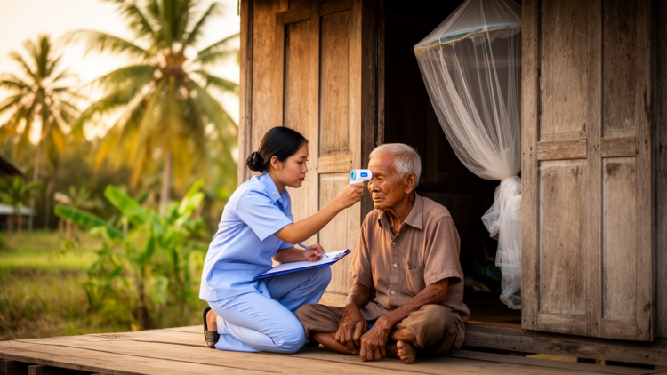 Village Health Workers Make Malaria Follow-Up Work in Cambodia’s Remote Communities