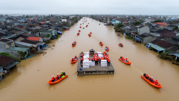 Typhoon Yagi Reveals How Support Tasks Shape Disaster Collaboration Networks