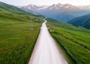 Ski Pistes Strip Caucasus Grasslands of Biomass and Biodiversity