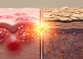 Why hives and eczema rarely flare together: shared mediators, different tissue networks