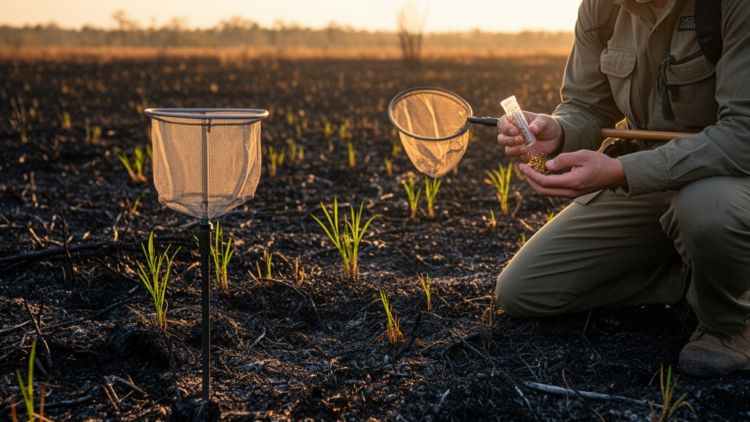 Fire’s Hidden Toll: Tiny Parasitoid Wasps Reveal the Right Way to Burn a Grassland