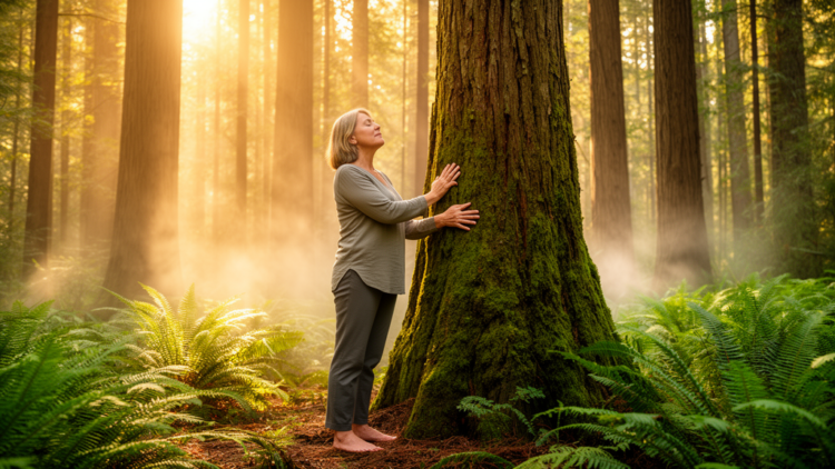 Forest bathing may heal collective trauma by rebuilding ecological identity