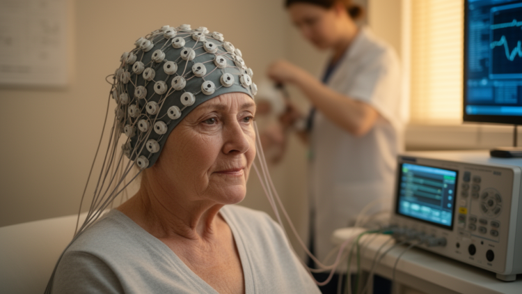 EEG Reveals Scattered Brain Signals in Chemobrain, New Review Finds