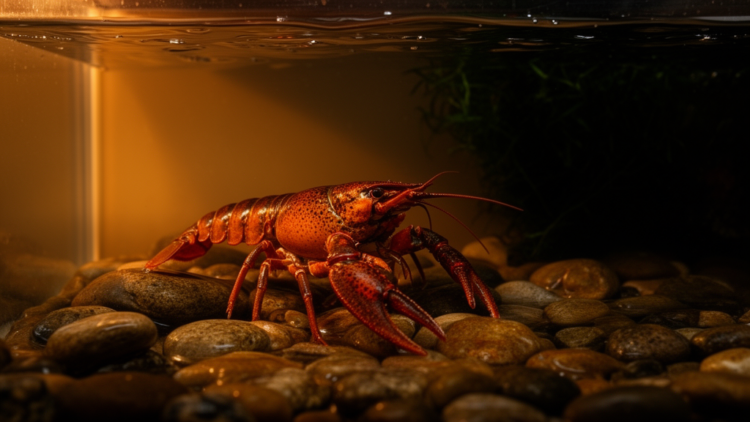 Dim the lights, grow faster: how shade and heat control crayfish sexual maturity