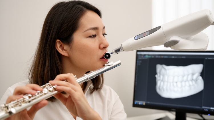 Digital dental scanning technique captures a master flutist’s embouchure in 3D