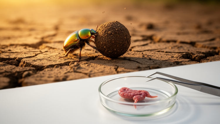 Dung Beetle Guts Reveal Microbial Turnover With Surprisingly Stable Functions