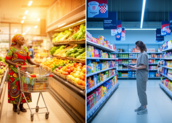 Tanzanian shoppers rate supermarket marketing higher than Croatian consumers