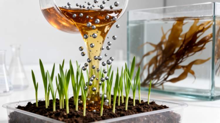 Seaweed-Grown Zinc Nanoparticles Shield Rice Seedlings From Salt Stress