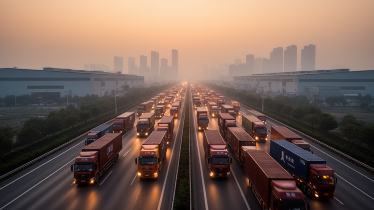 China’s Freight Sector Emits 1.47 Billion Tons of CO2 as Road Trucks Dominate Energy Use