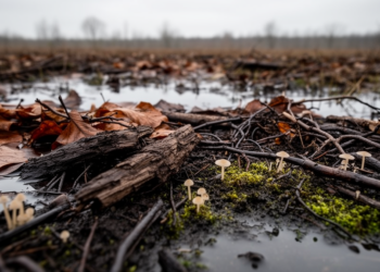 Bog fungi hide in plain sight: litter, roots and wood dwarf peat’s hidden riches