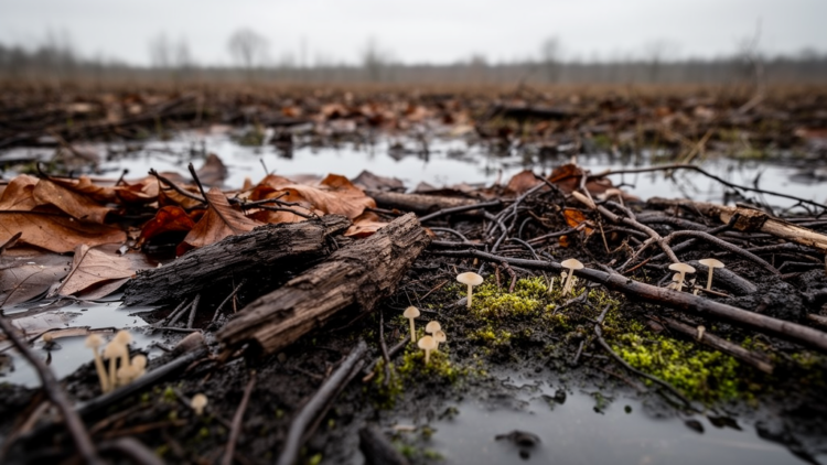 Bog fungi hide in plain sight: litter, roots and wood dwarf peat’s hidden riches
