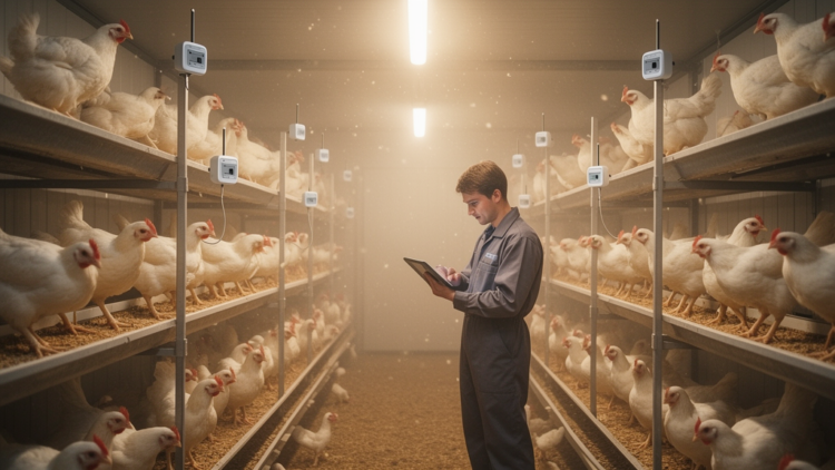 IoT Sensor Grid Reveals Hidden Microclimates Inside Multi-Tier Layer Hen Houses