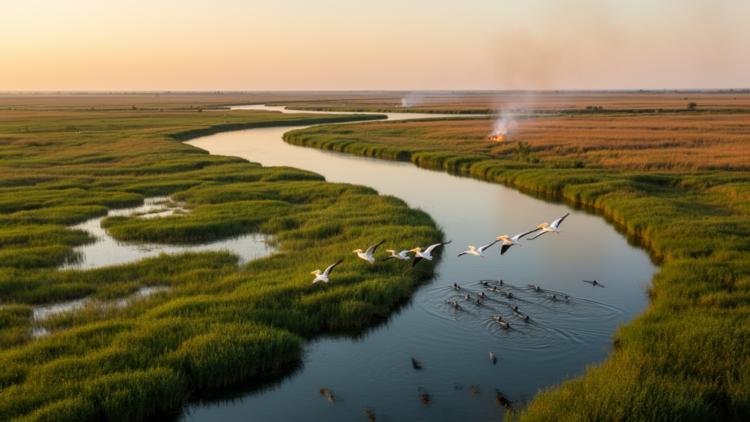 Fire, Fish, and Porpoises: A Vast Health Check of Europe’s Danube Delta