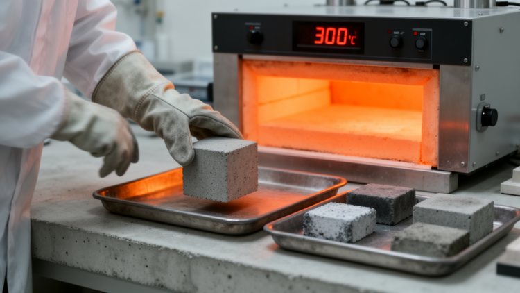Fire-Hit Cement Mortar Gains Strength at 300 Degrees, but Only If It Cools Slowly