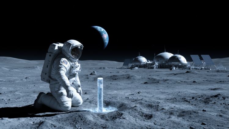 A Billion Tons of Lunar Water Cannot Sustain a Moon City, Study Finds