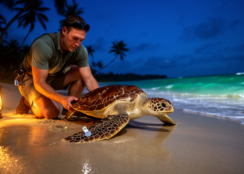 Tagged Male Hawksbill Turtle Returns to Venezuelan Rookery After Two Years at Sea
