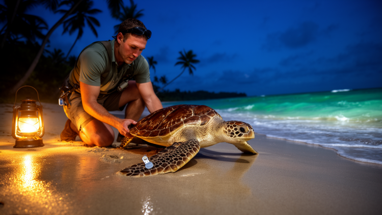 Tagged Male Hawksbill Turtle Returns to Venezuelan Rookery After Two Years at Sea
