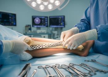 Dual locking plates save knee implants after rare tibial fractures