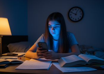 Stress and Social Media Time Emerge as Strongest Predictors of Teen Academic Harm