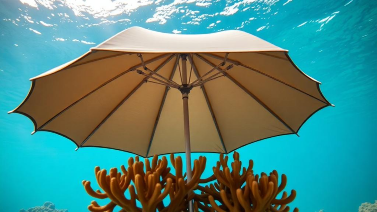 Underwater Umbrella Shades Shield Vulnerable Corals From Deadly Heat Stress