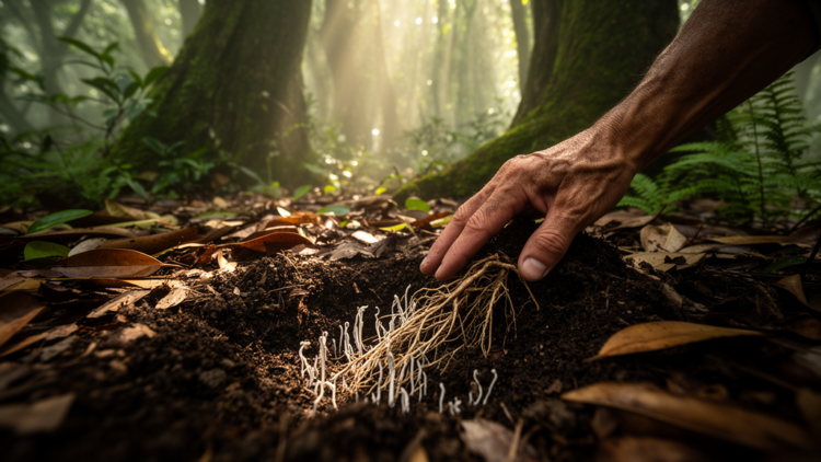 Rainforest Shade Reshapes the Hidden Microbial World Beneath Wild Tea Trees