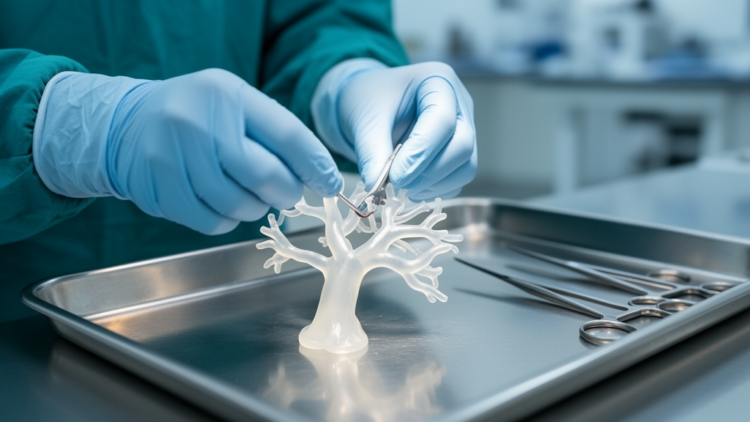 Teflon Coating Makes 3D-Printed Brain Vessels Feel Real for Surgeons in Training