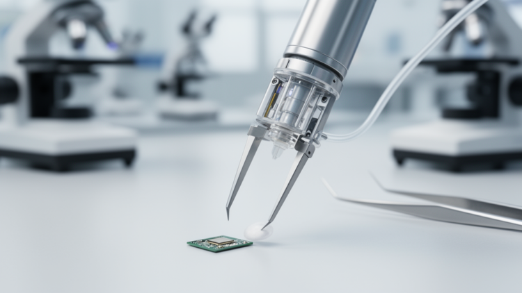 Hybrid Micro-Gripper Brings Vacuum and Finger Grasping Together for Tiny Electronics
