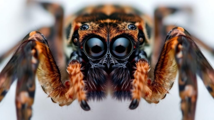 Eyes Turn Away from Spiders but Lock Onto Their Big Eyes, Webs and Fangs