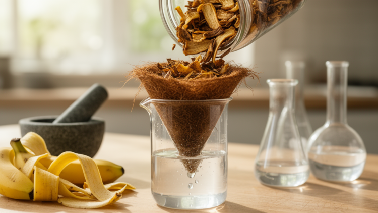 Banana Peels Turned Into Low-Cost Filters That Pull Toxic Metals From Water
