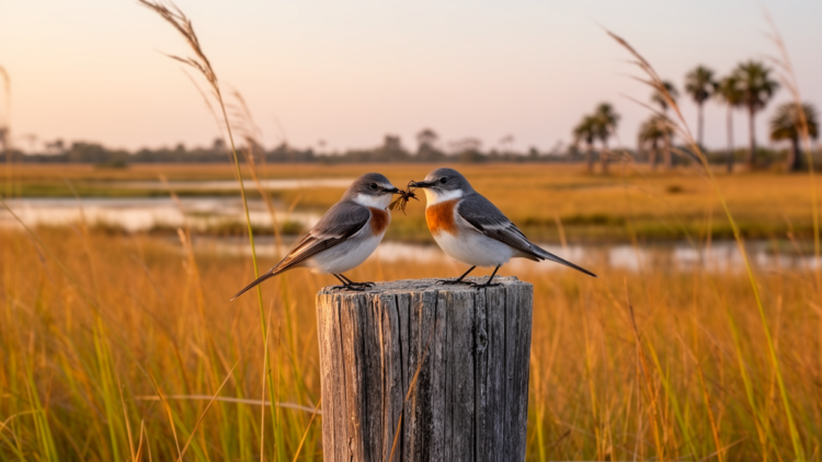 Rival Flycatchers Team Up in Paraguay’s Vanishing Grasslands